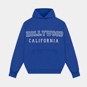 Blue 'Hollywood California' Hoodie